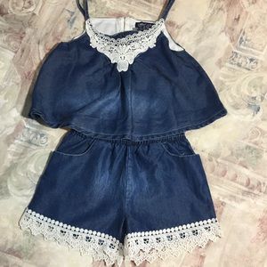 Limited Too Denim Romper